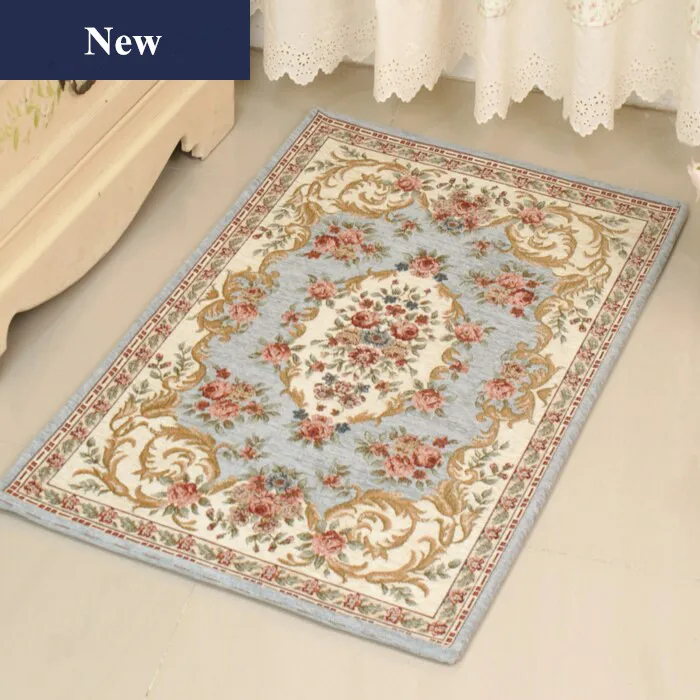 Elegant 3D Flower Pattern Bath Mat Bathroom Carpet Non-Slip Bathroom Floor Rugs