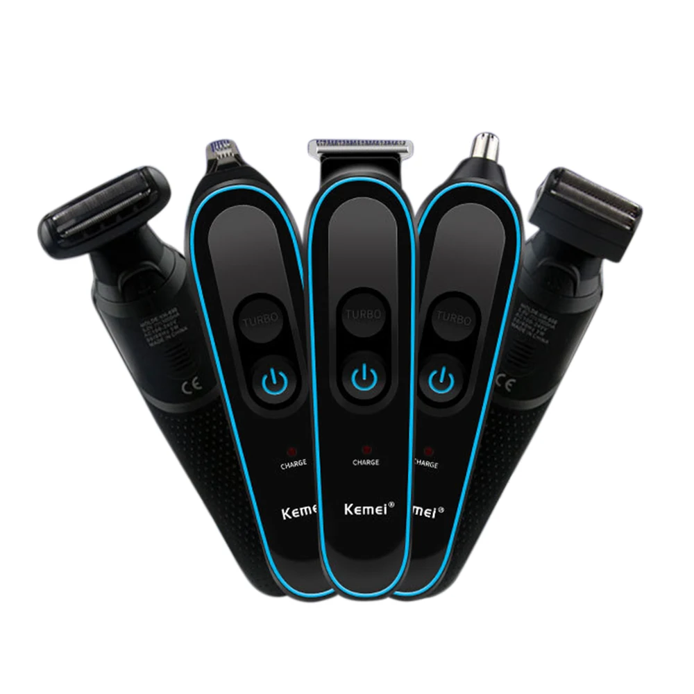 

Kemei-690 Professional European Standard 5-in-1 Multi-function Hair Clipper Set Razor Nose Hair Stainless Steel Hair Trimmer