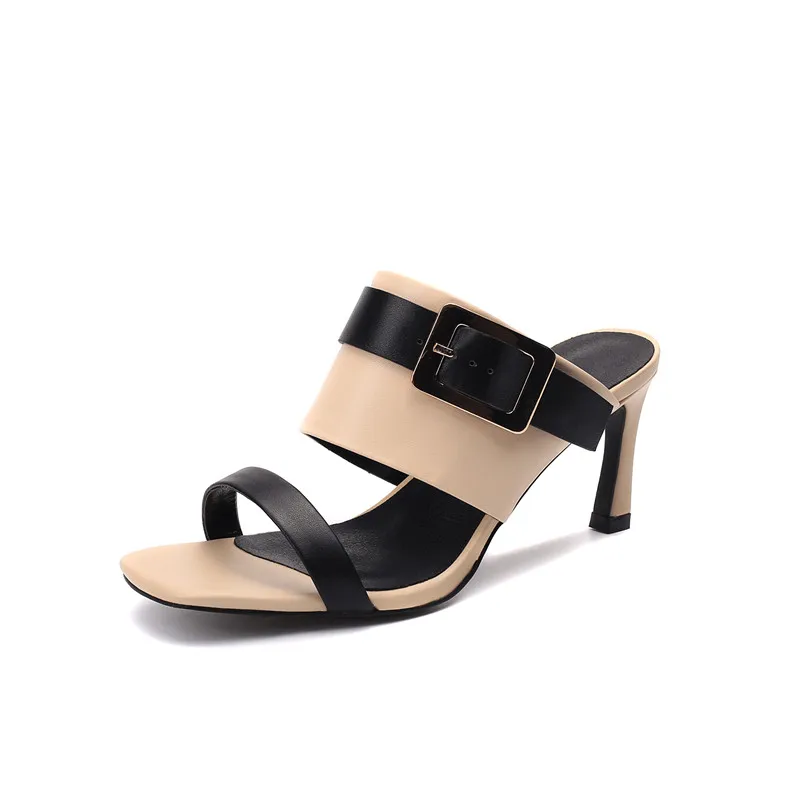 

ARQA Summer fashion women's purity color stilettos open toe pointed toe women sandal shoes sexy party shoes