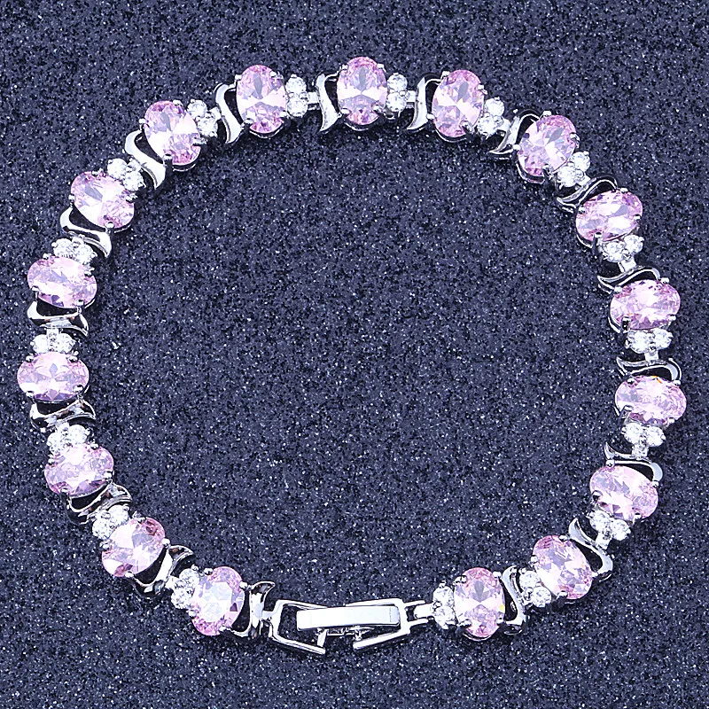 Hot Selling Silver Colour Crystal Bracelet & Bangle For Women Wholesale