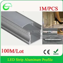 Светодиодный алюминиевый профиль для потолочного профиля для Кабинета светодиодный профиль для шкафа 100 м/лот Длина могут быть выполнены по индивидуальному заказу