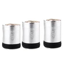 Универсальный высокое Температура устойчивый Алюминий Фольга выхлопной Изоляция для труб лента 8,5/10/12*91 см стекловолокна Обёрточная бумага труба нитями