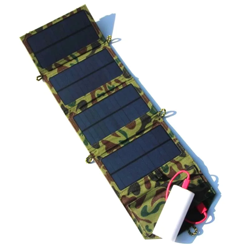

solar powerbank Portable folding Solar Panel 5V USB Output Portable Foldable Power Bank Solar Charger powerbank solar
