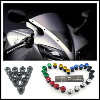 

2018 motorcycle Windshield Windscreen Fastener Spike Bolts kit Screw Nuts for YAMAHA 250 TTR125 HONDA CBR929RR CBR600RR CBR954RR