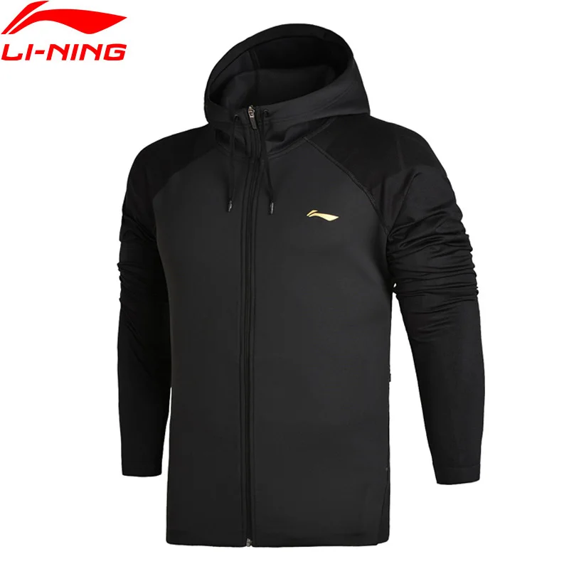 

Li-Ning Men Coat Training Sweater Hoodie Regular Fit 74.4% Polyester 21.2% Nylon 4.4% Spandex Li Ning Sports Tops AWDM673