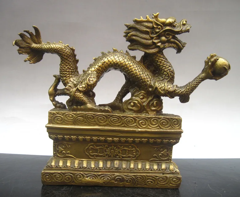 

wholesale bronze factory Copper crafts Good copper dragon decoration martial law dragon crafts fortune anti lilliputian