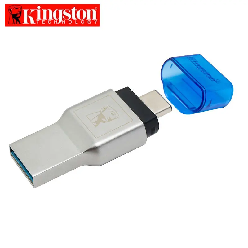Original Kingston Micro SD Card Reader USB 3.1 High Speed Type-A and Type-C Dual Interface USB Card Reader Memory Stick Pro Duo Card Reader (1)