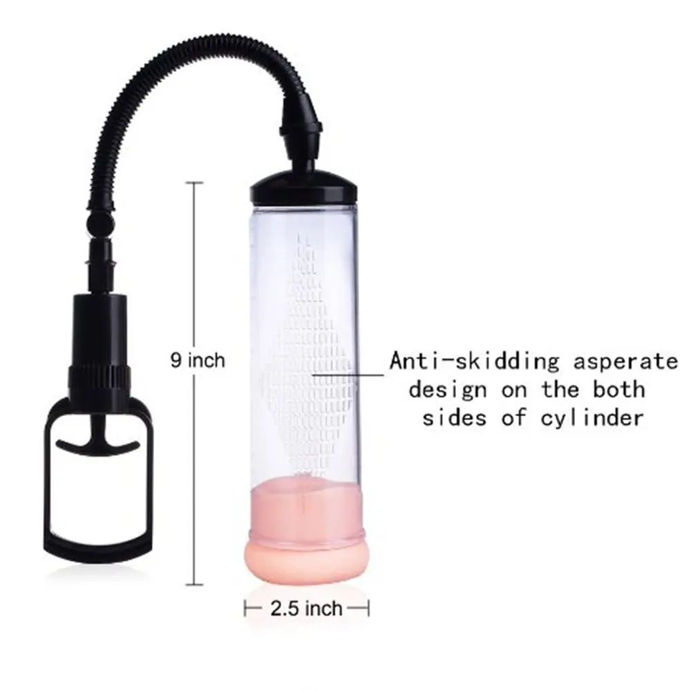 

High Quality Male Peni-s Vacuum Pump Air Enlarger Extender Manual Peni-s Massager for Male Erection Enhancement cock exerciser
