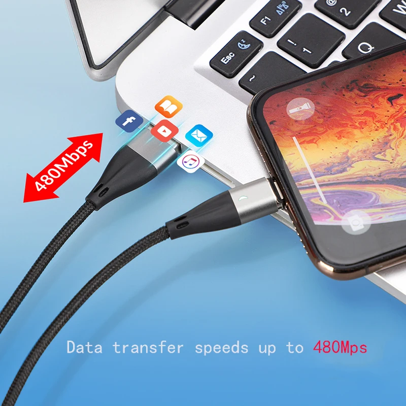 Магнитный кабель Micro usb type C адаптер быстрой зарядки телефон Micro usb type-C магнитное зарядное устройство usb c для iphone samsung xiaomi