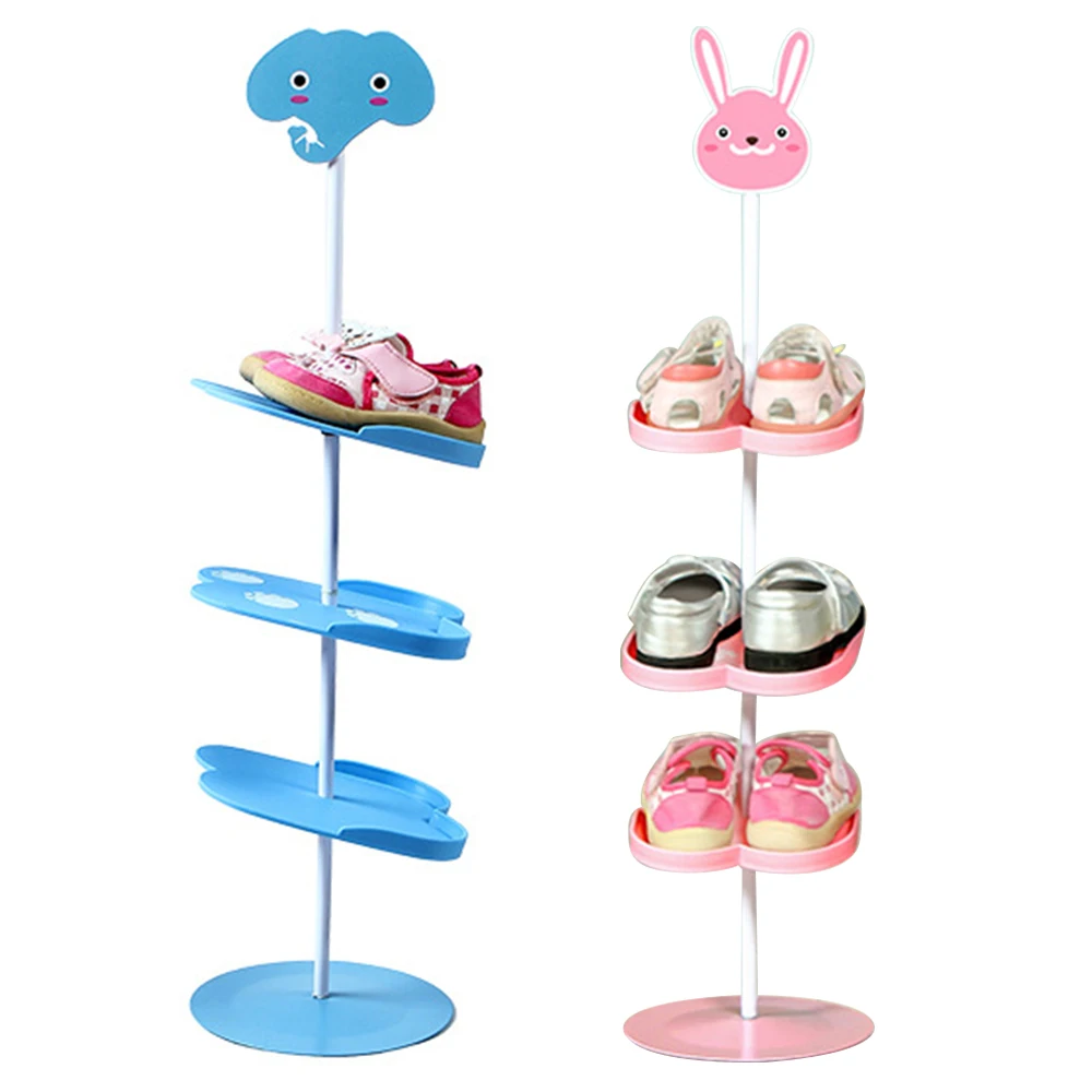 

67cm Shoe Rack Kid Children Cartoon Animal Pattern Shoe Organizer Holder Stand Storage Capacity Home Furniture