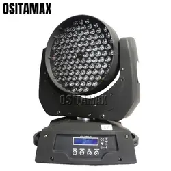 8 шт./лот RGBW мыть светодиодный свет 108x3 Вт перемещение головы DMX 13 CHS звук активного вращения DJ этап Освещение