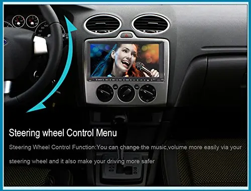 Best New GPS Navigation Map + Back Camera +In Deck 7" Double 2 DIN Car CD/DVD Player Radio IPOD Navigation GPS Car Stereo PC USB/SD/B 1