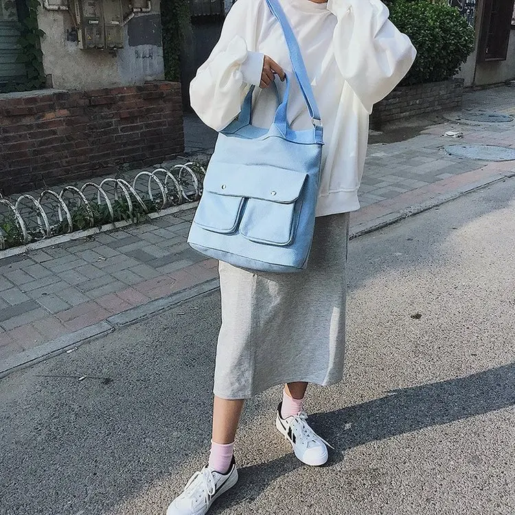 Модная женская сумка-мессенджер на застежке, холщовые сумки через плечо, новинка,, простые женские школьные сумки, сумки