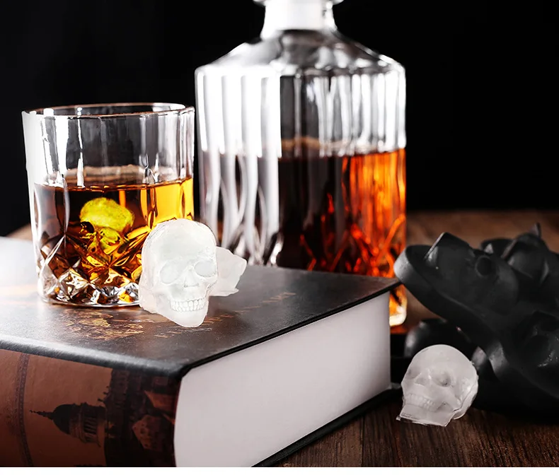 Whiskey Ice Cube Ball Maker Mold Skull Ice Mould Brick Round Bar Accessiories High Quality Random Color Ice Mold Kitchen Tools