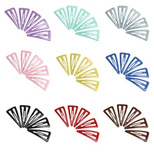 5 шт. модные треугольные заколки для волос ярких цветов для женщин и девочек, заколки для волос, заколки для волос из сплава, цветные аксессуары для укладки волос