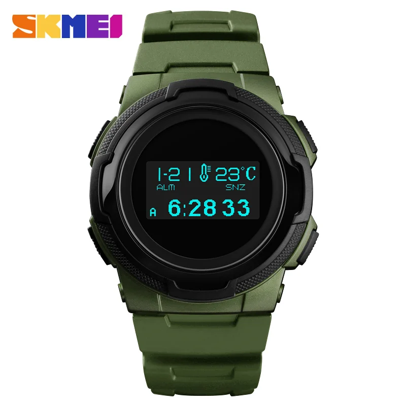 

SKEMI Mens Calories Watches To Luxury Brand Men PU Sports Pedometer Men's Digital LED Digital Clock Waterproof Watch Saat 1439