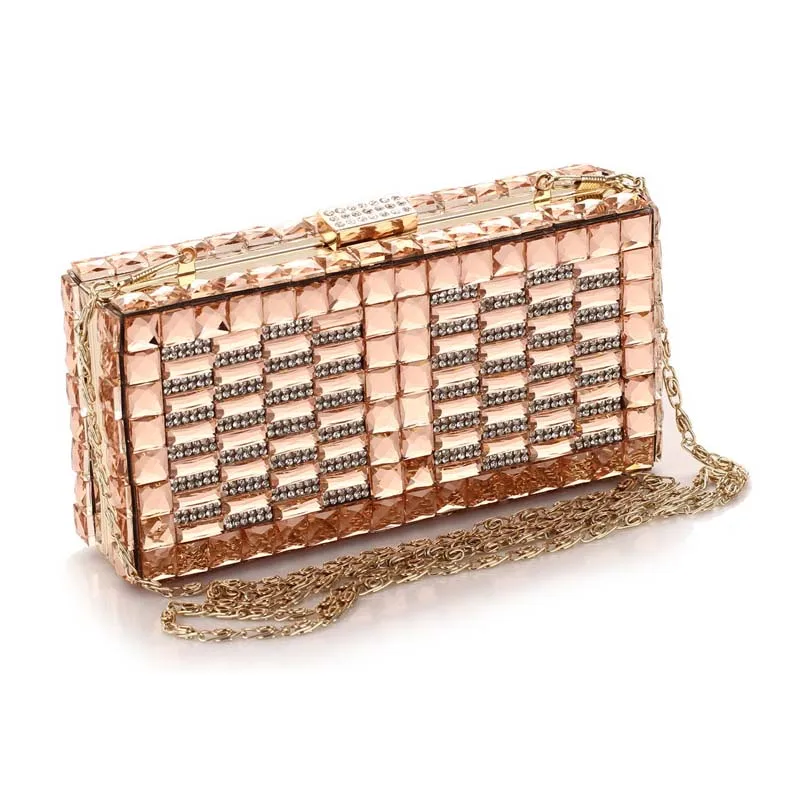 2017 Women Fashion Rhinestone Clutches Bag Gl Crystal Evening 2017 Women Fashion Rhinestone Clutches Bag Gl Crystal Evening Purse Party And Bridal Wedding Day Las Handbag In Bags From Luggage