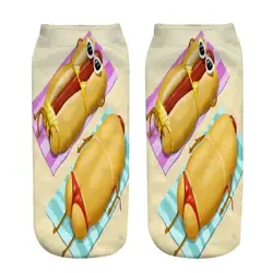 Сэндвич sunbathe digital photo printed женские носки до голени Новый