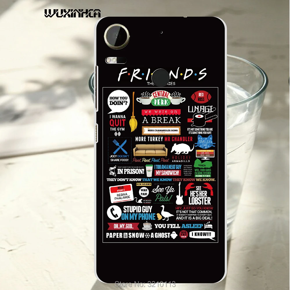 

WUXINHCA For HTC desire 10 pro case, friends tv show painted Hard PC shell Cellphone back cover case