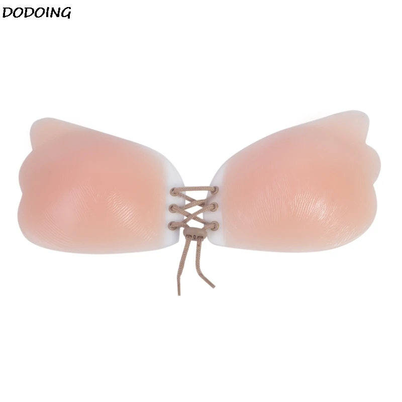 DODOING Silicone Hot Fly Bra Women Strapless Backless Invisible Bra Breast Enhancer For Wedding Party Sexy Seamless Push Up Bra