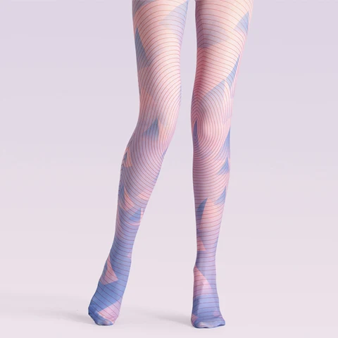 

VP Unique stockings litac stripe pattern Tights High-quality Silk stockings 1 order=1pc