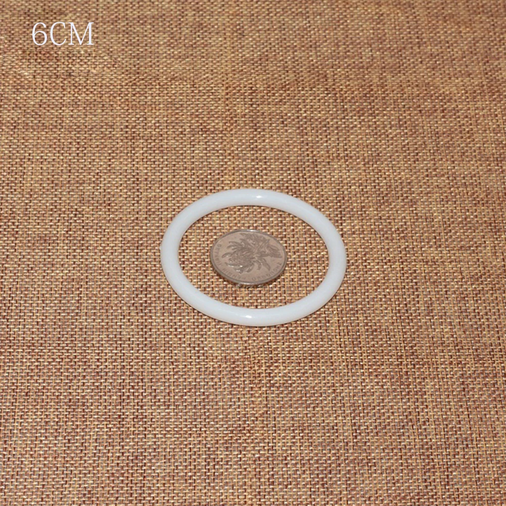 6cm Обруч кольцо «Ловец снов» Большой DIY аксессуары ремесла круглый пластик белый прочный - Цвет: 6cm