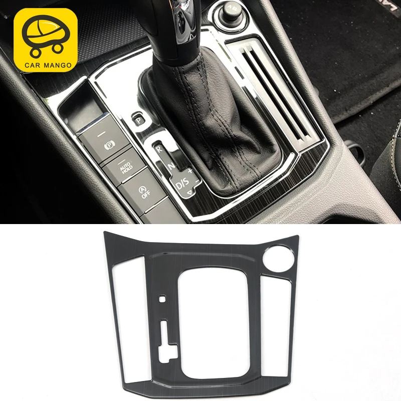 

CarManGo For Volkswagen Lavida 2018 Car Styling Gear Shift Hand Brake Panel Cover Frame Trim Sticker Interior Accessories