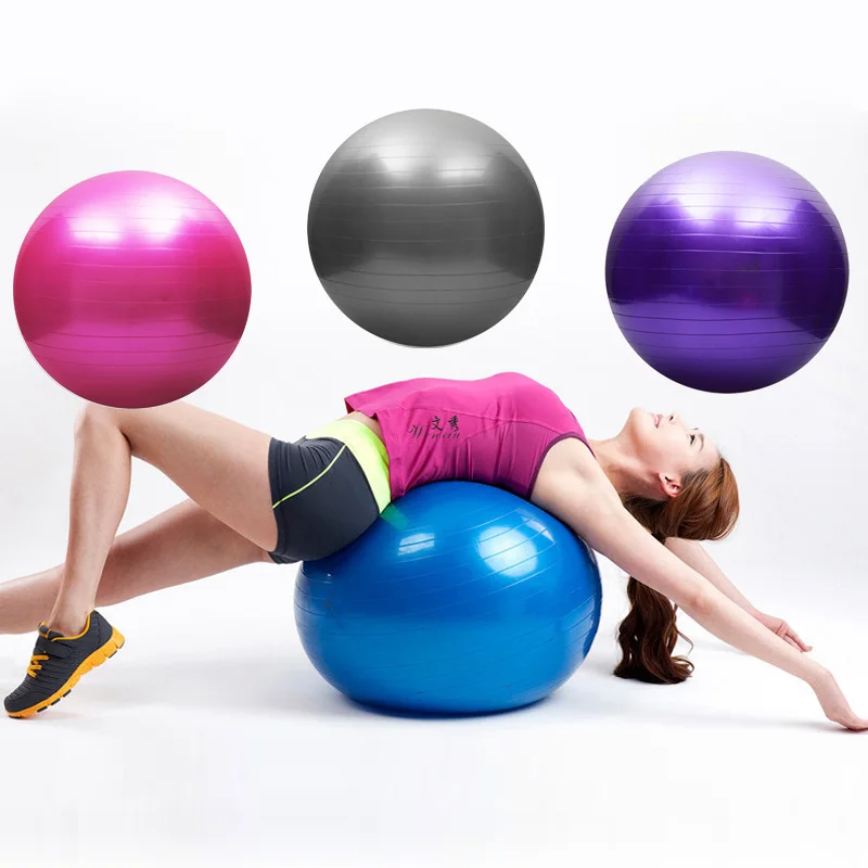 Красочные 85 см спортивные мячи для йоги Фитнес мяч ПВХ упражнения пилатес бола пилатес тренажерный зал баланс тренировки Массажный мяч Прямая поставка