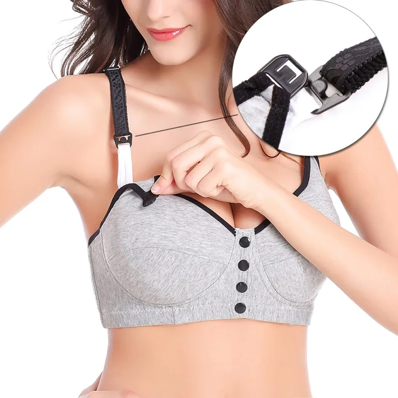 

Cotton Maternity Nursing Bra Wire Free Sleep Bras For Nursing Pregnant Women Underwear Clothes Breatfeeding Bras SM7