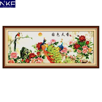 

NKF National Beauty Pattern DIY Kits Handmade Craft Needlework Cross Stitch Set Embroidery Animal Design Stitching Home Decor