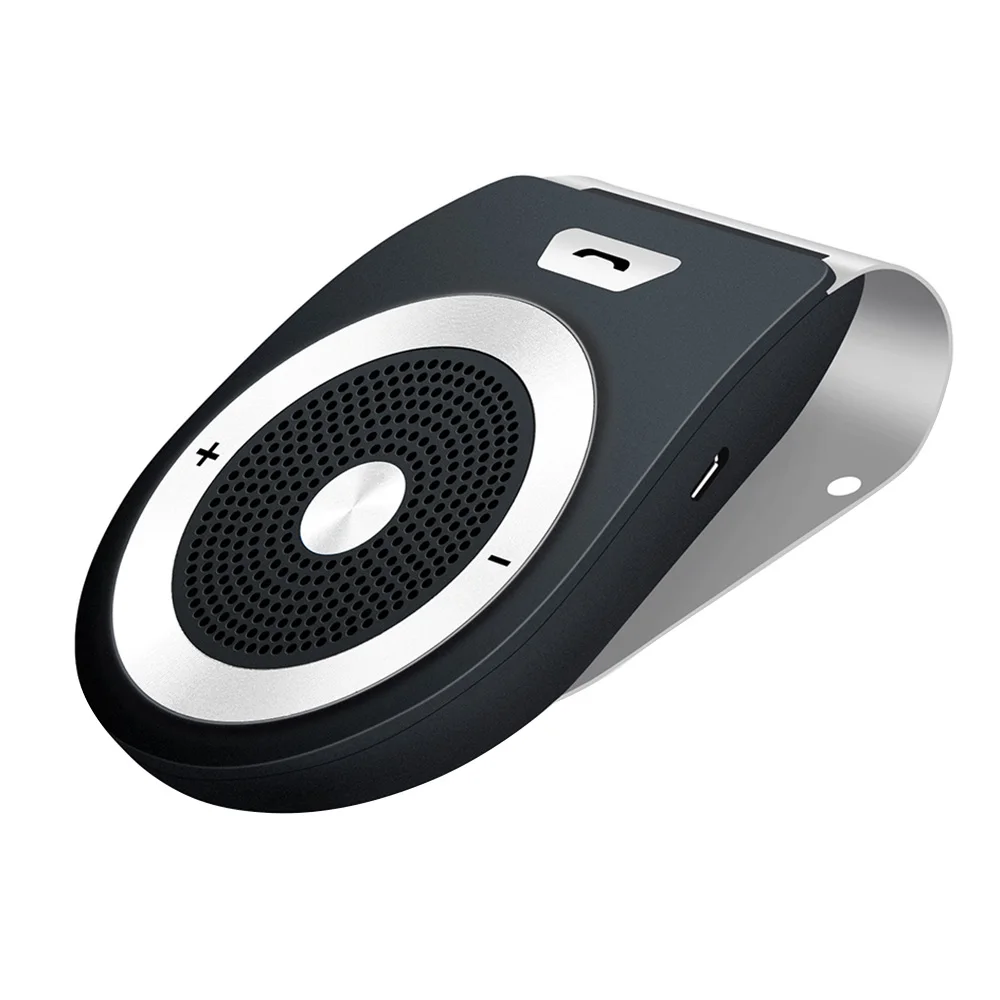 V4.1+ EDR Bluetooth автомобильный набор, свободные руки, микрофон с громкоговорителем, гарнитура громкой связи Беспроводной Bluetooth спикер телефон MP3 музыкальный плеер Солнцезащитный козырек с автомобильное Зарядное устройство