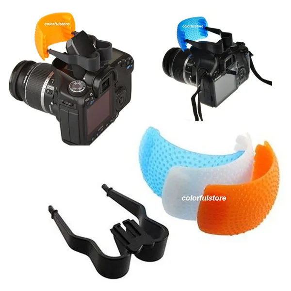 3 Colour Pop-Up Flash Diffuser Filter for Canon Nikon Panasonic etc DSLR Camera  