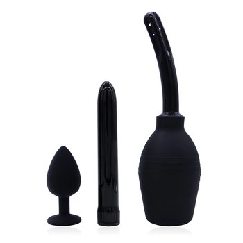 DOMI 3pcs/Set Women Dildo Anal Plug Massage Anal Cleaning Jewelry Butt Plug Vibrator Sex Toy 1