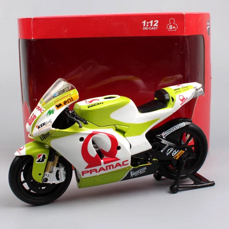 1/12 весы мини newray Pramac гоночной команды Desmosedici поездок на мотоцикле ducati GP10 2010 №36 Мика Каллио транспортных средств moto велосипед литья под давлением модель игрушки GP