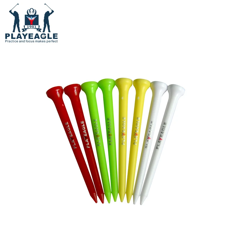 Driver Plastic Golf Tee 100Pcs/Pack Multi Color Durable Plastic Golf