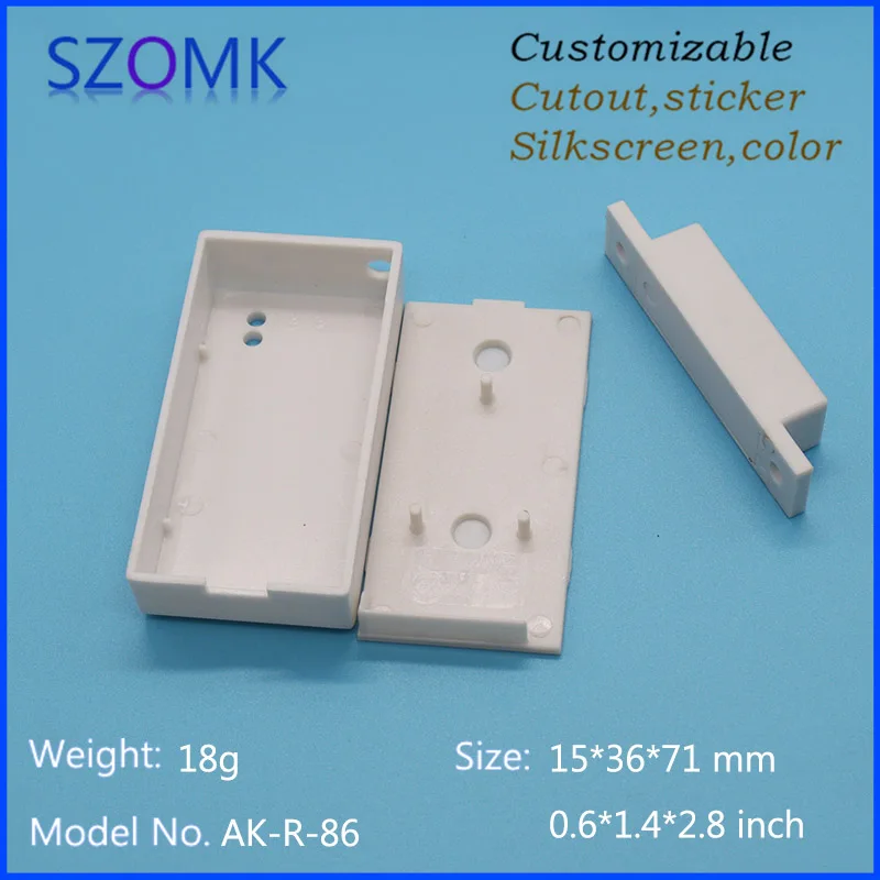 szomk IC card reader plastic enclosure for electronics project plastic sensor junction box distribution box instrument case plastic housing for pcb (11)