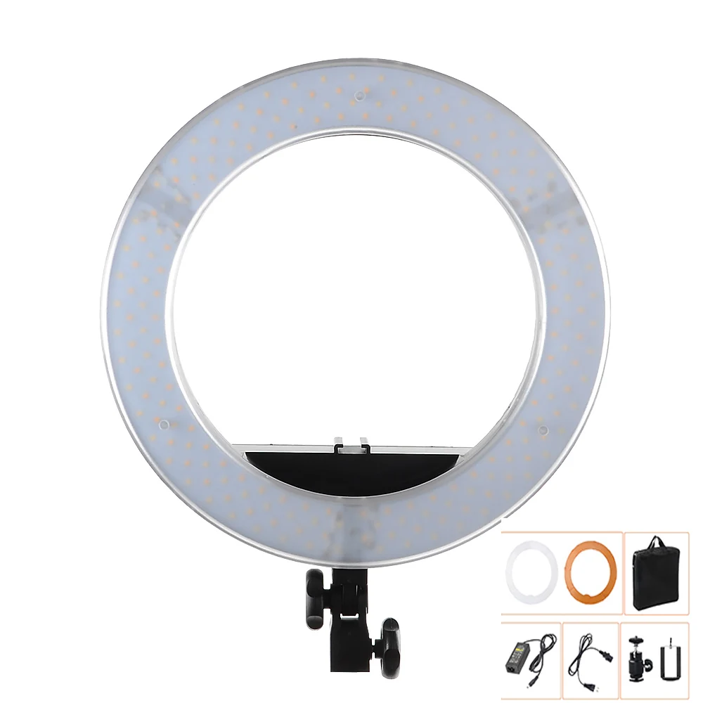 DEEP 18inch 55W 300PCS LED Ring Light Photography Dimmable LED for Camera Photo Studio With 200CM Light Stand 1 remote control - Цвет: ONLY 1PC RING Light