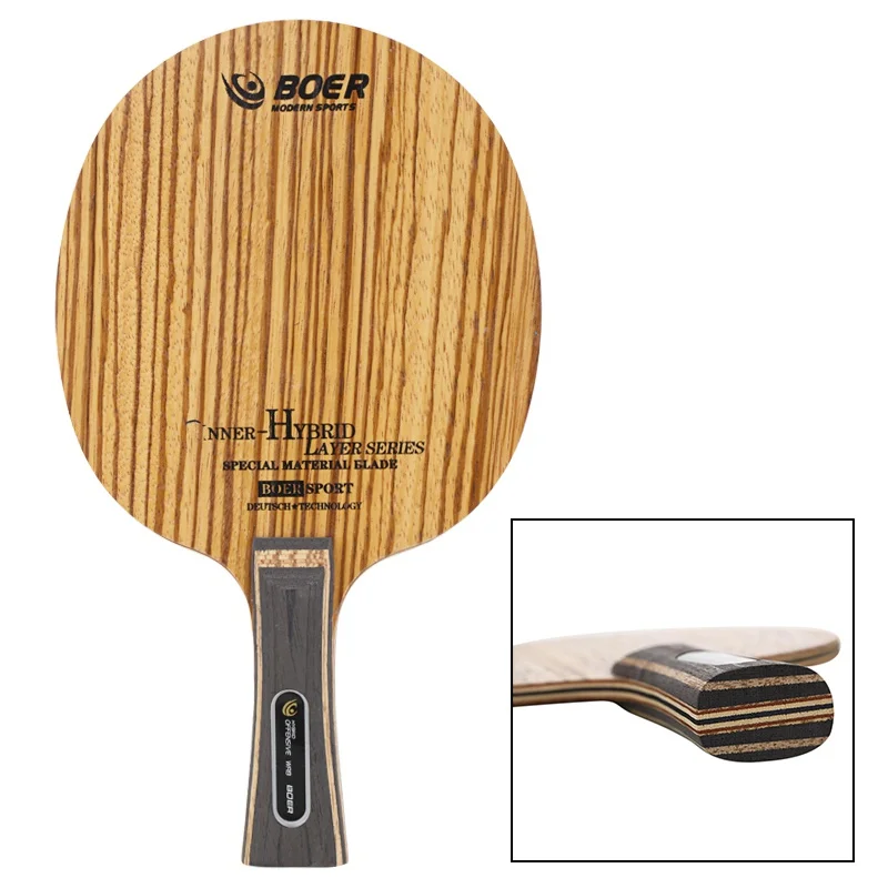 BOER 7 слойный арилат углеродное волокно настольный теннис лезвие легкий пинг понг ракетка для настольного тенниса аксессуары высокое количество