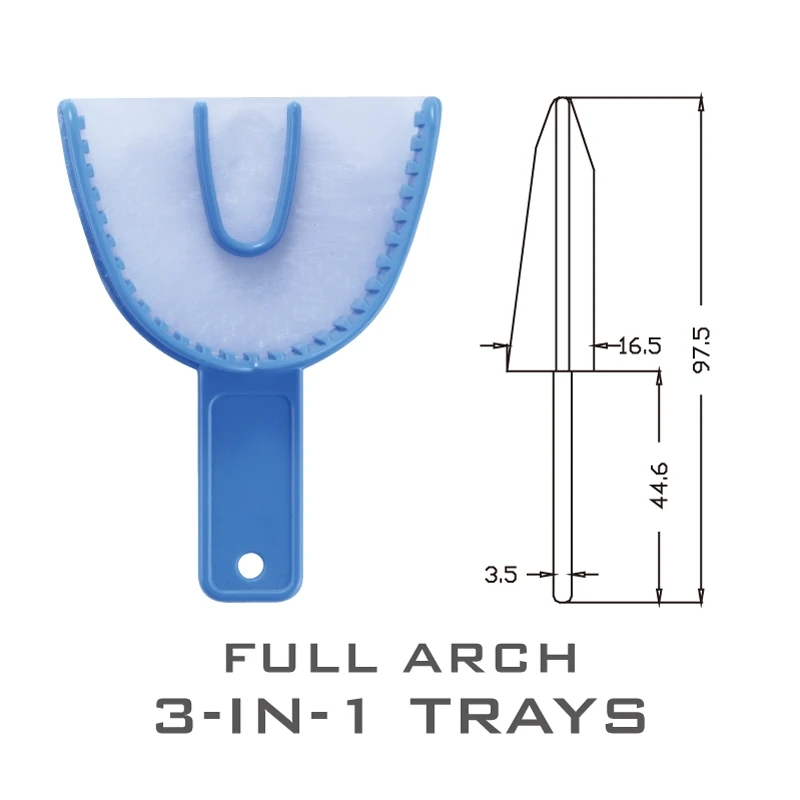 

24 Pieces New Style Dental Products Disposable Plastic Full Arch Trays