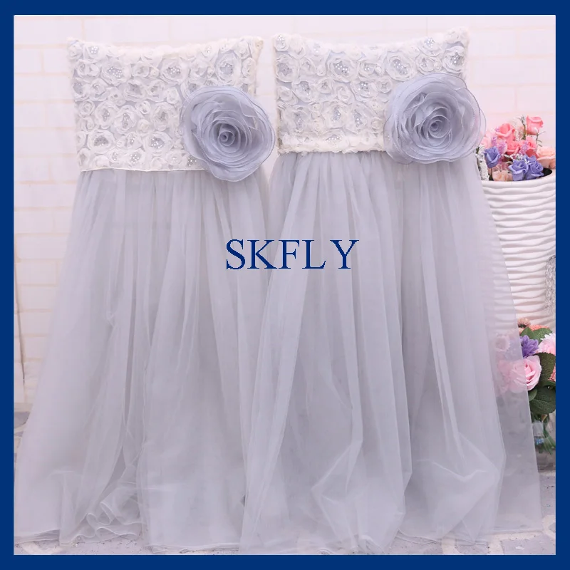 CH0019JA 2017 Новый SKFLY Стандартный chiavari светло серый или серебристый тюль крышка стула