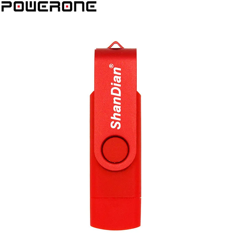 POWERONE OTG USB флеш-накопитель, флешка для смартфона, микро-флешка, 4 ГБ, 8 ГБ, 16 ГБ, 32 ГБ, 64 ГБ, флеш-накопитель, USB флешка, портативная