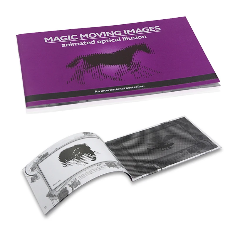 

Magic Moving Images Books Kids Children Magic Tricks Props Toys Animated Optical Illusions Gifts Professional Magicians Tricks