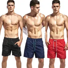 Новые Пляжные Шорты плавки для серфинга мужские пляжные шорты Плавки из полиэстера Быстросохнущий купальник быстросохнущие дышащие спортивные брюки