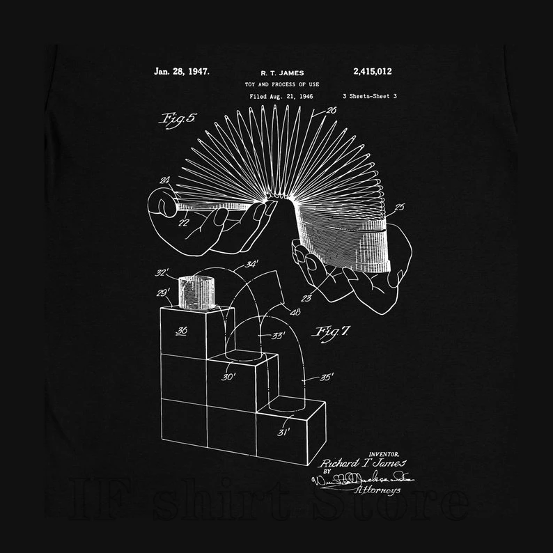 Игрушка Slinky винтажная коллекция запатентованная футболка Мужская идея для