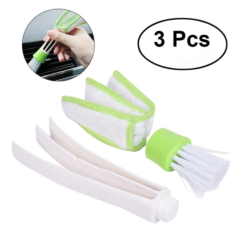 Duster Double Ended MicroFiber Vent Duster Brush for Car Air Outlets