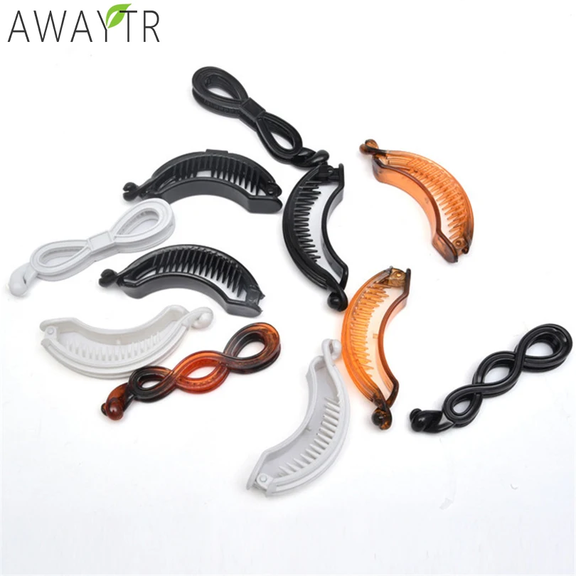 

Women Fashion Elegant Acrylic Solid Hair Clips Ladies Ponytail Headwear Banana Hair Claw Styling Tools Girl Hair Accessories