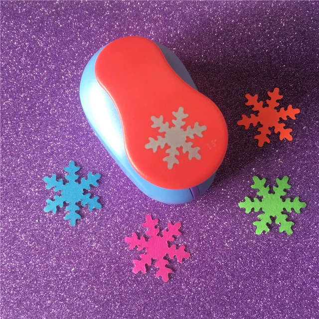 Fascola Set of 3PCS Snowflake (5/8 inch+1 inch+1.5 inch) Craft Punch Set  Snowflake Paper Punch Punch Craft Scrapbooking Eva Punches