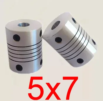

30pcs/lot 5x7 CNC Motor Jaw Shaft Coupler 5mm to 7mm 5 to 7 Flexible Coupling 18mm OD 25mm length (D20 L25)