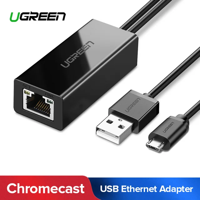 Cheap Ugreen Chromecast Ethernet Adapter USB 2.0 to RJ45 for Google Chromecast 2 1 Ultra Audio 2017 TV Stick Micro USB Network Card Cheap Ugreen Chromecast Ethernet Adapter USB 2.0 to RJ45 for Google Chromecast 2 1 Ultra Audio 2017 TV Stick Micro USB Network Card