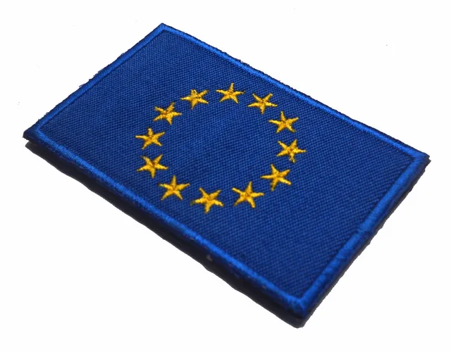5pcs/lot EU Flag Patch European Union Flag Morale Patches Tactical
